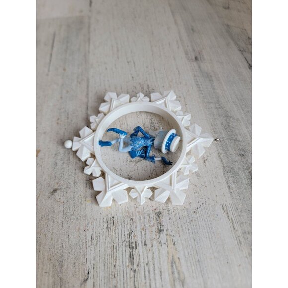 Hallmark snow mister spinning snowflake glitter ornament Xmas - Picture 4 of 6